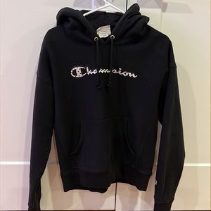 Champion Dalmatian Polka Dot Hoodie Reverse Weave